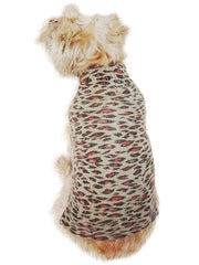 Animal Instincts Leopard Mock Neck Dog Sweater