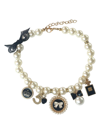Coco Charm Necklace, Black