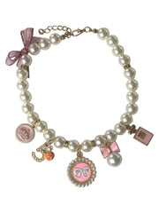 Coco Charm Necklace, Pink
