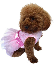 Zsa Zsa Dog Tutu Dress, Pink Sequins