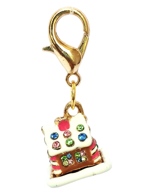 Gingerbread House Dog Collar Charm