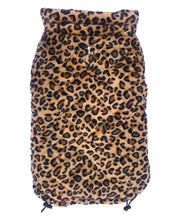 Coco Puffer Diamond Quilted Coat, Leopard Velvet