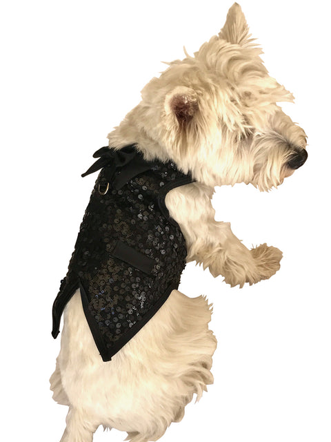 The Gentleman's Doggie Tuxedo, Black Sequins