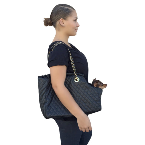 Kate Quilted Carrier, Black