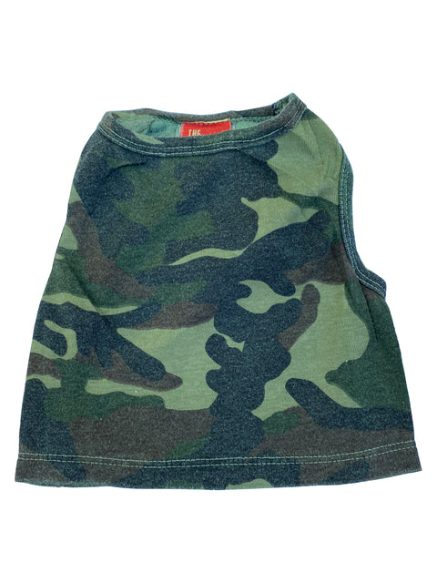 Olive Camo Tank with Curved bottom