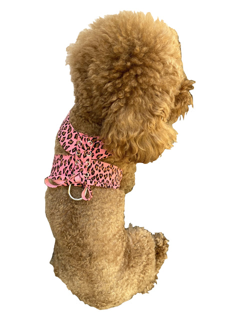 Parisian Corset Harness, Pink Cheetah